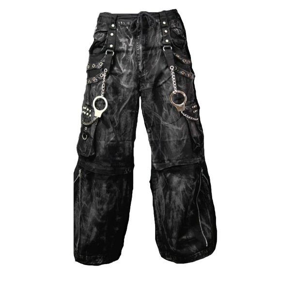 COPY - Gothic Jeans Apocalyptic Punk Emo Pants/USA Mechanic Acid Goth Cyber Pan…